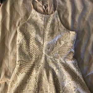 White Snake Skin Dress